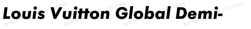 Louis Vuitton Global Demi字体转换